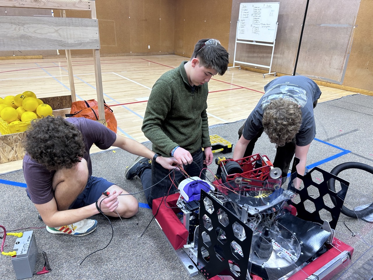 Team working in the shop